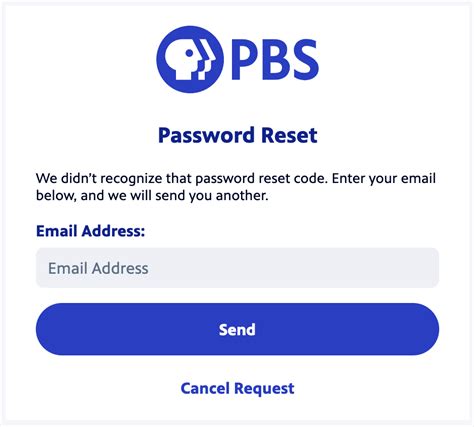 The password reset code isn't recognized when resetting my .